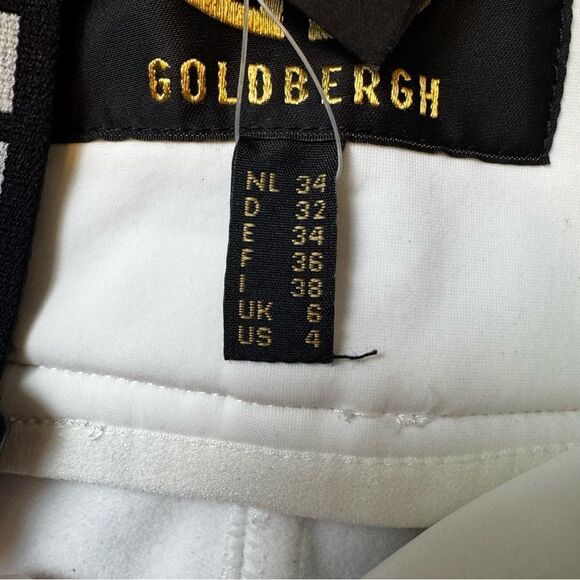 GOLDBERGH WOMEN'S HIGH END SALOPETTE SKI PANTS BIB WHITE BLACK NWT US 4 - Picture 8 of 13